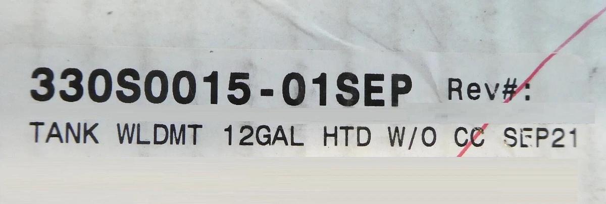 Semitool 330S0015-01SEP SRD 12 Gallon Drum Tank HTD W/O CC SEP21 New Surplus
