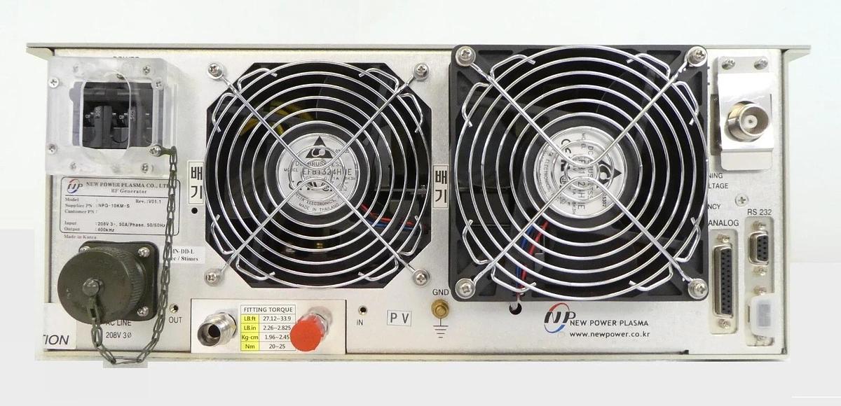 Used NP New Power Plasma NPG-10KM-S RF MF Generator Spare Surplus