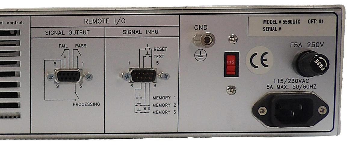Used Associated Research 5560DT Dielectric Withstand Tester Hypot Plus II Working