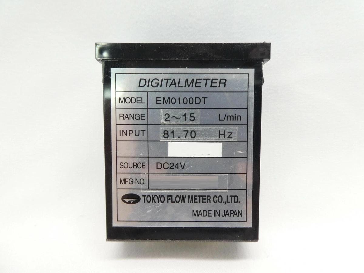 Used Tokyo Flow Meter EM0100DT Digital Meter DIGITALMETER 2 ~ 15 L/min Lot of 7