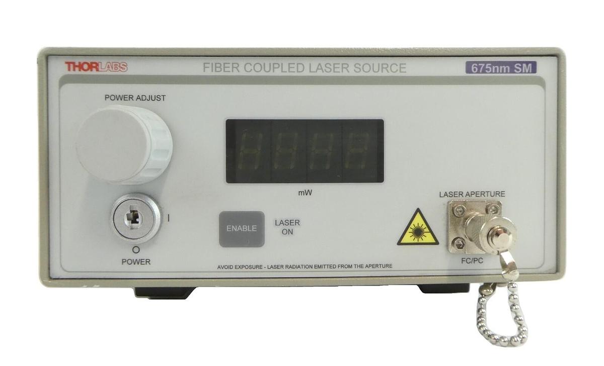 Used Thorlabs S1FC675 Fiber Coupled Laser Source Module Working Surplus