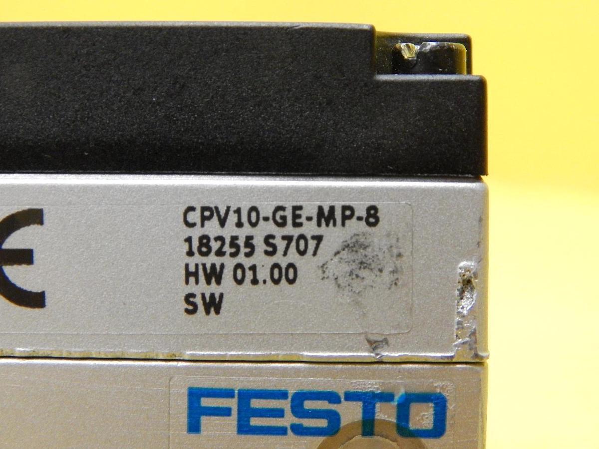 Used Festo CPV10-GE-MP-8 8-Port Pneumatic Manifold CPV-10-VI Used Working