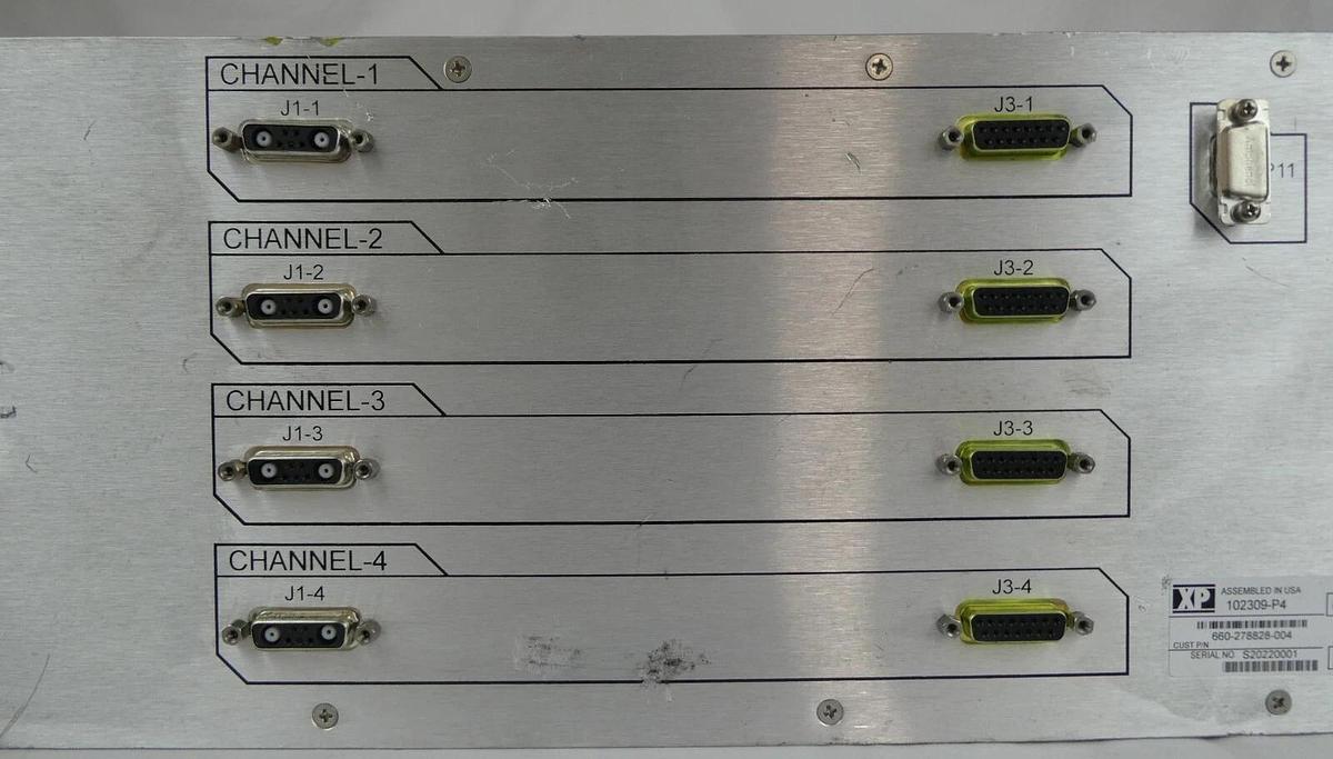 Used XP Power 102309-P4 4-Channel Power Unit Novellus Systems 660-278828-004 Surplus