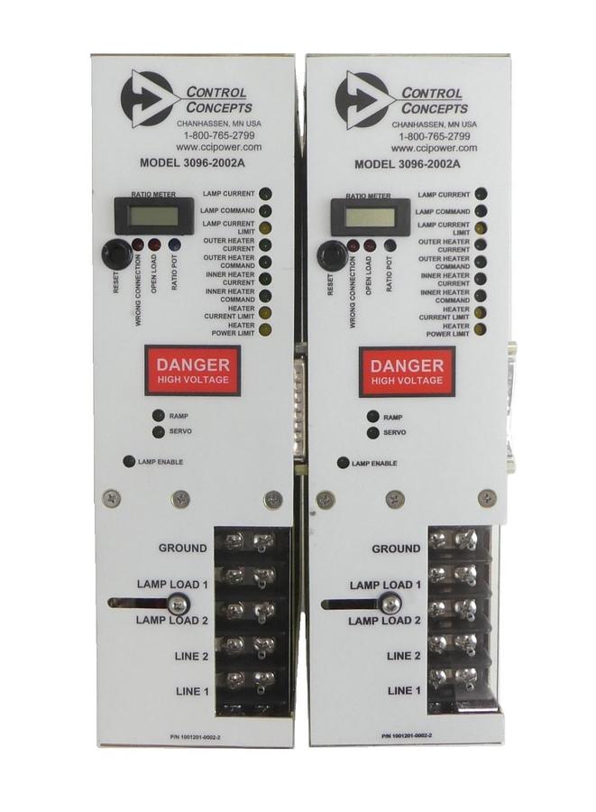 Used Control Concepts 3096-2002A SCR Power Controller AMAT 0190-43083 Lot of 2