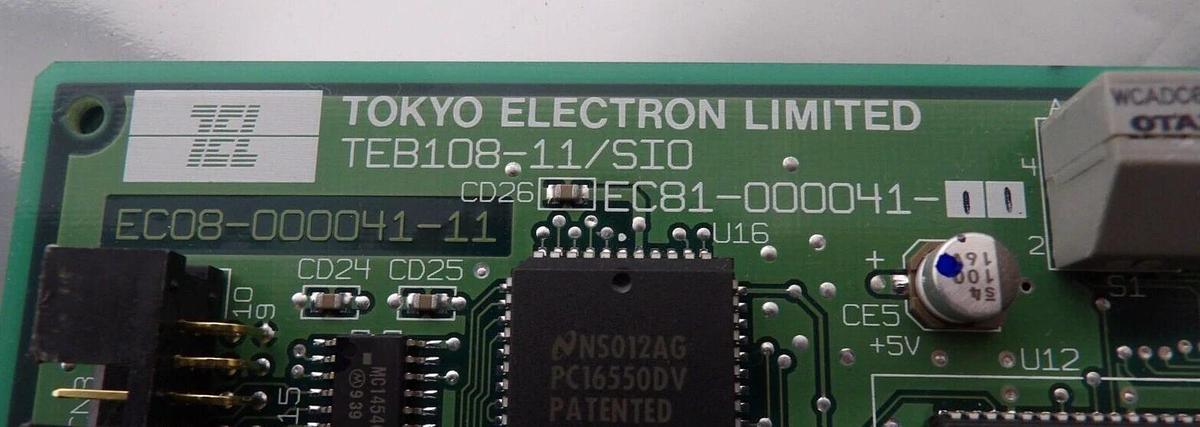 Used TEL Tokyo Electron EC81-000041-11 PCB Card TEB108-11/SIO ACT8 Working Surplus