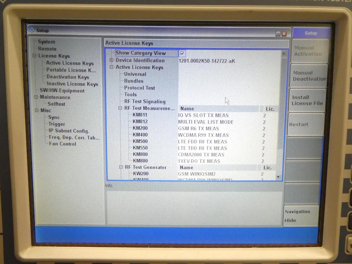 Used Rohde & Schwarz 1201.0002K50 Wideband Radio Comm Tester CMW 500 Non-Signaling