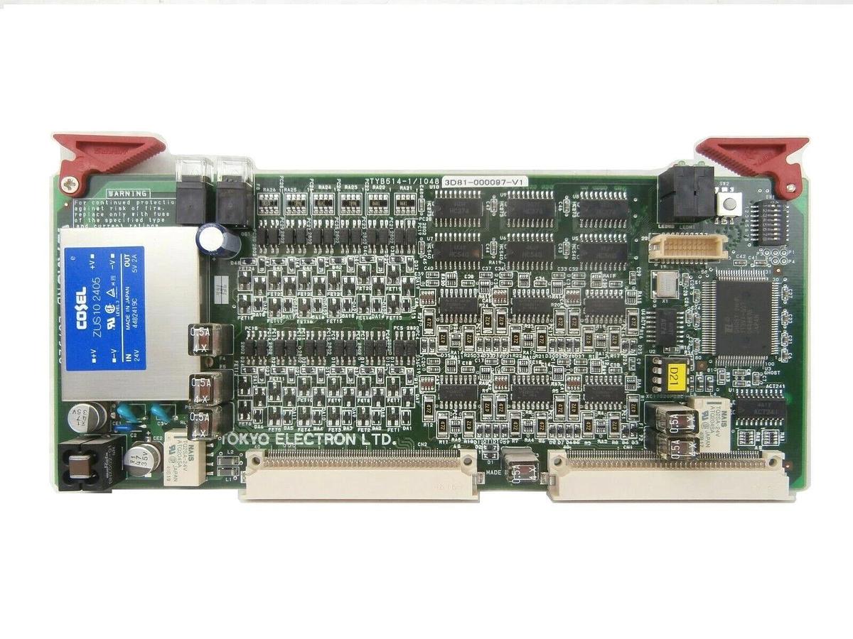 Used TEL Tokyo Electron 3D81-000097-V1 Processor PCB Card TYB514-1/IO48 Working Spare