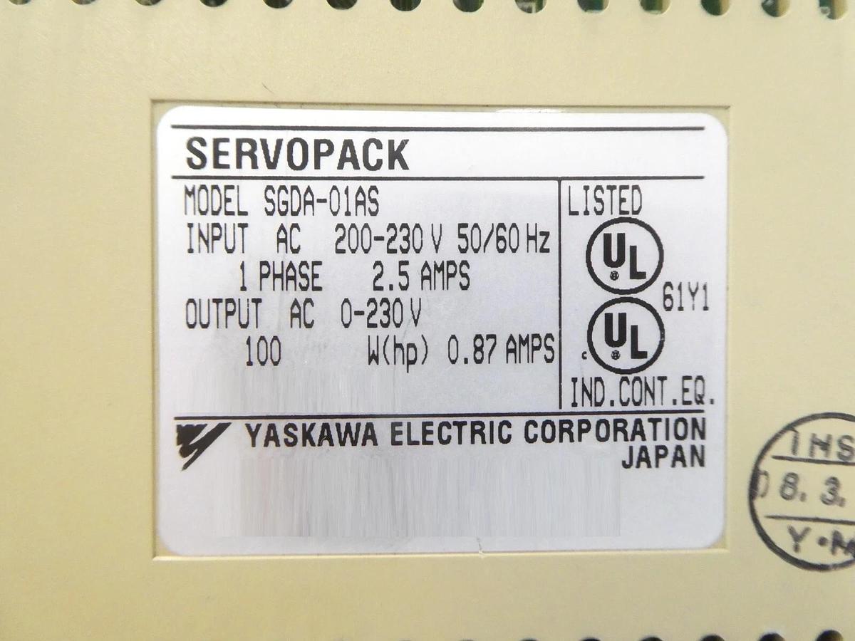 Used Yaskawa Electric SGDA-01AS SGDA-02AS Servo Driver Servopack Lot of 14 Working