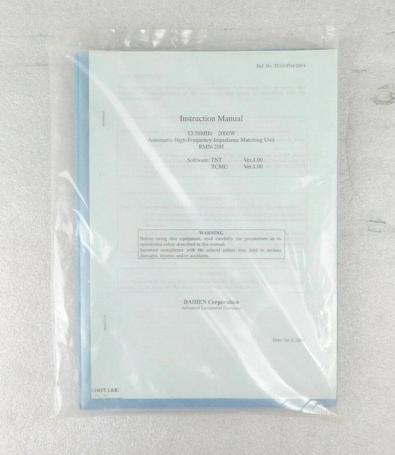 Used Daihen RMN-20H RF Auto Matcher TEL Tokyo Electron 3D80-001533-11 Working Surplus