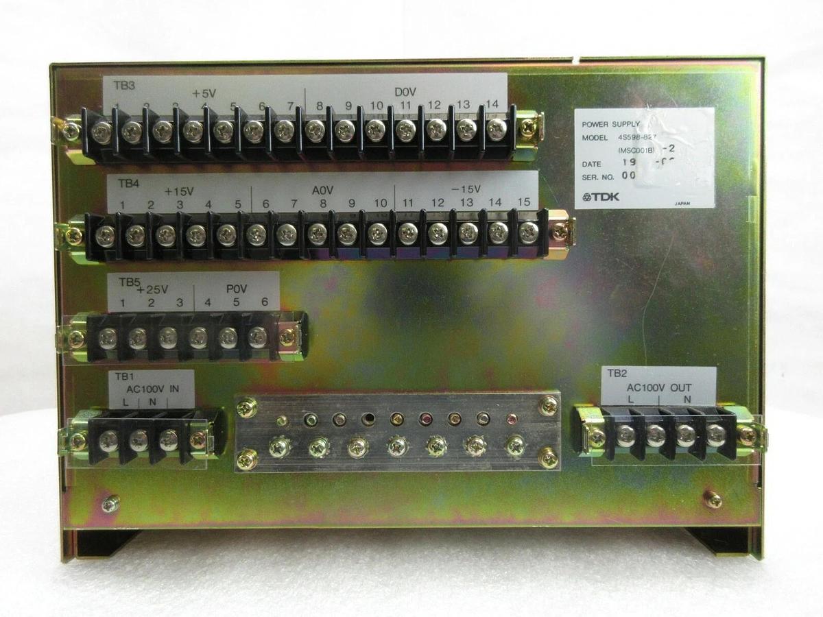 Used TDK (MSC001B)-2 Power Supply Nikon 4S598-827 NSR System Used Working