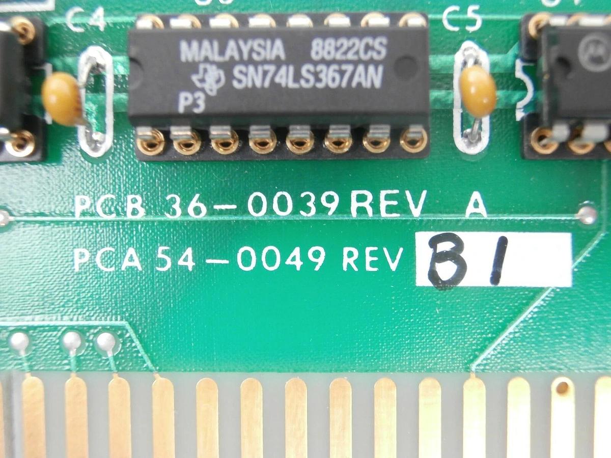 Used Prometrix 54-0049 Parallel I/O PCB Card 36-0039 Rev. B1 KLA-Tencor Working Spare