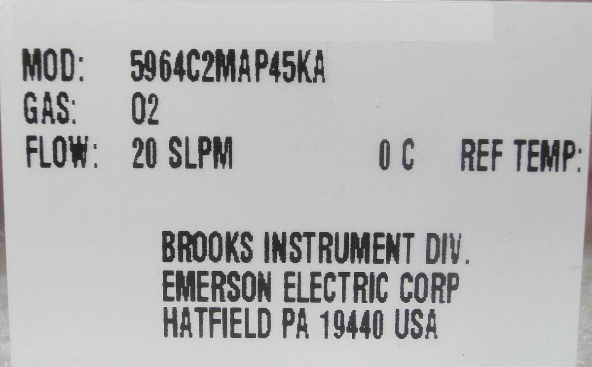Used Brooks 5964C2MAP45KA Mass Flow Controller MFC Novellus 22-10522-02 Working Spare