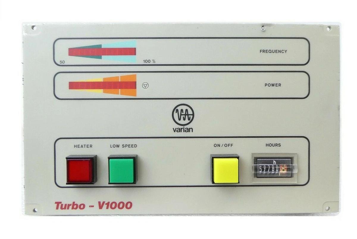 Used Turbo-V 1000 Varian 9699552S006 Turbomolecular Pump Controller Turbo Working