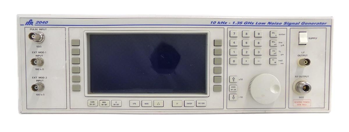 Used IFR 2040 10khz-1.35Ghz Low Noise Signal Generator Opt. 2 9.12 Error 04 Untested