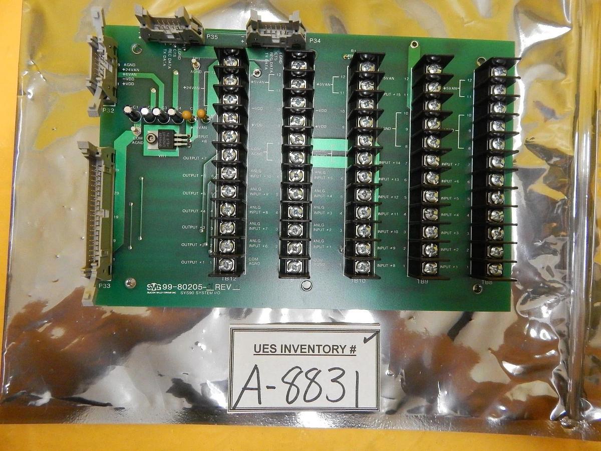 Used SVG Silicon Valley Group 99-80205-01 SYS90 System I/O Board PCB Rev. G 90S Used