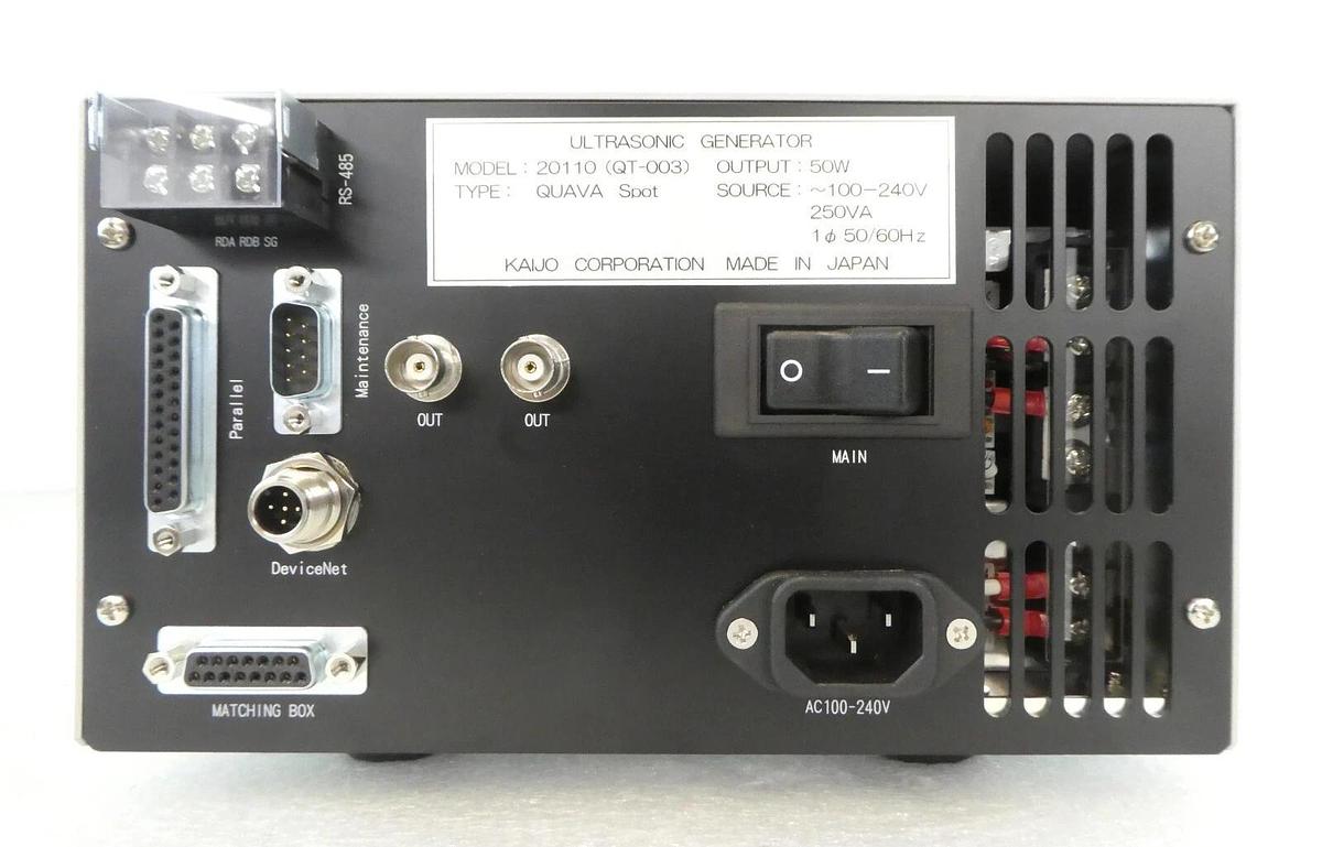 Used Kaijo 20110 Ultrasonic Generator QUAVA Spot QT-003 Megasonic Working Surplus