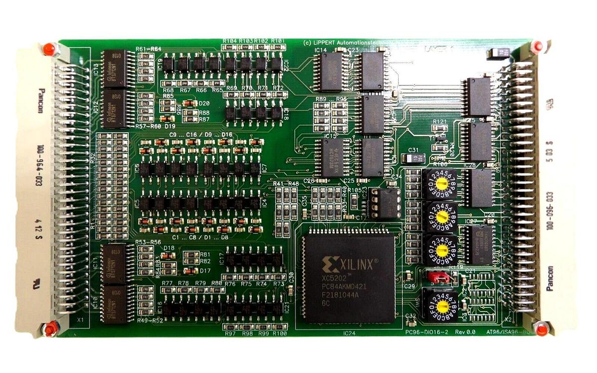 Used LiPPERT Automation PC96-DIO16-2 Digital I/O PCB Assembly Working Spare