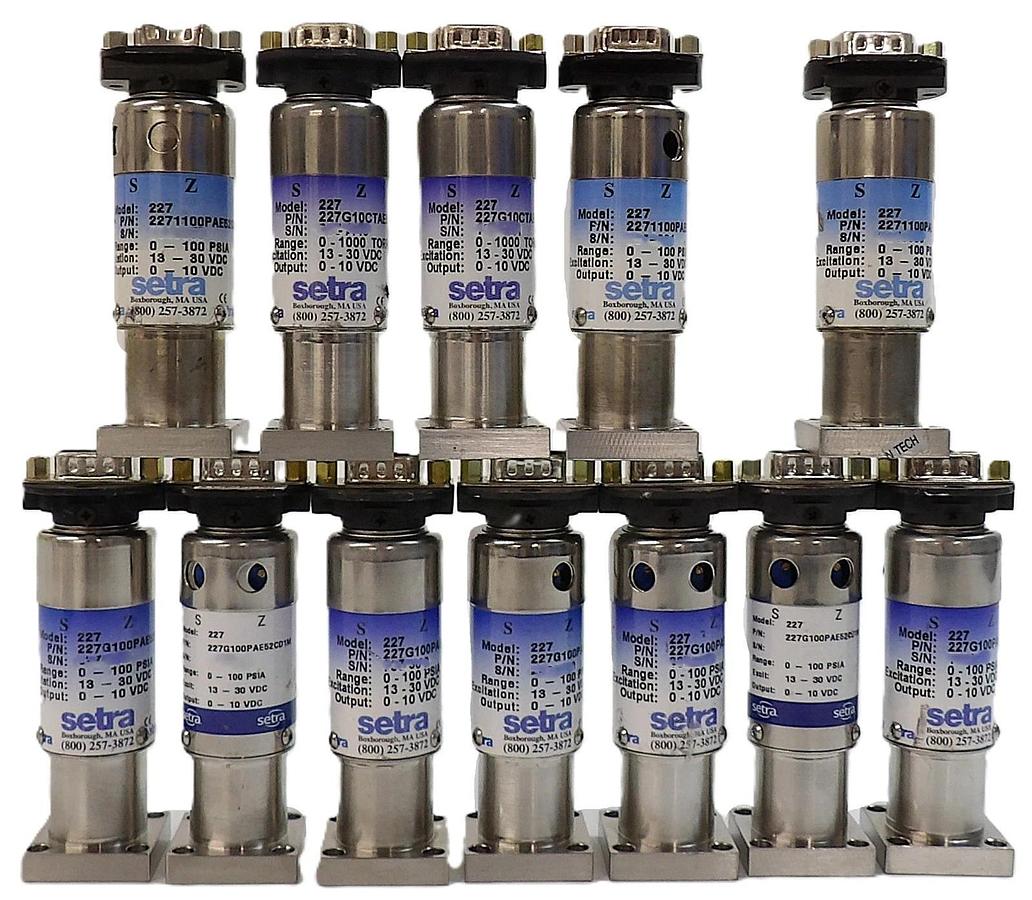Used Setra 227 Series Pressure Sensor Reseller Lot of 12 Working Surplus