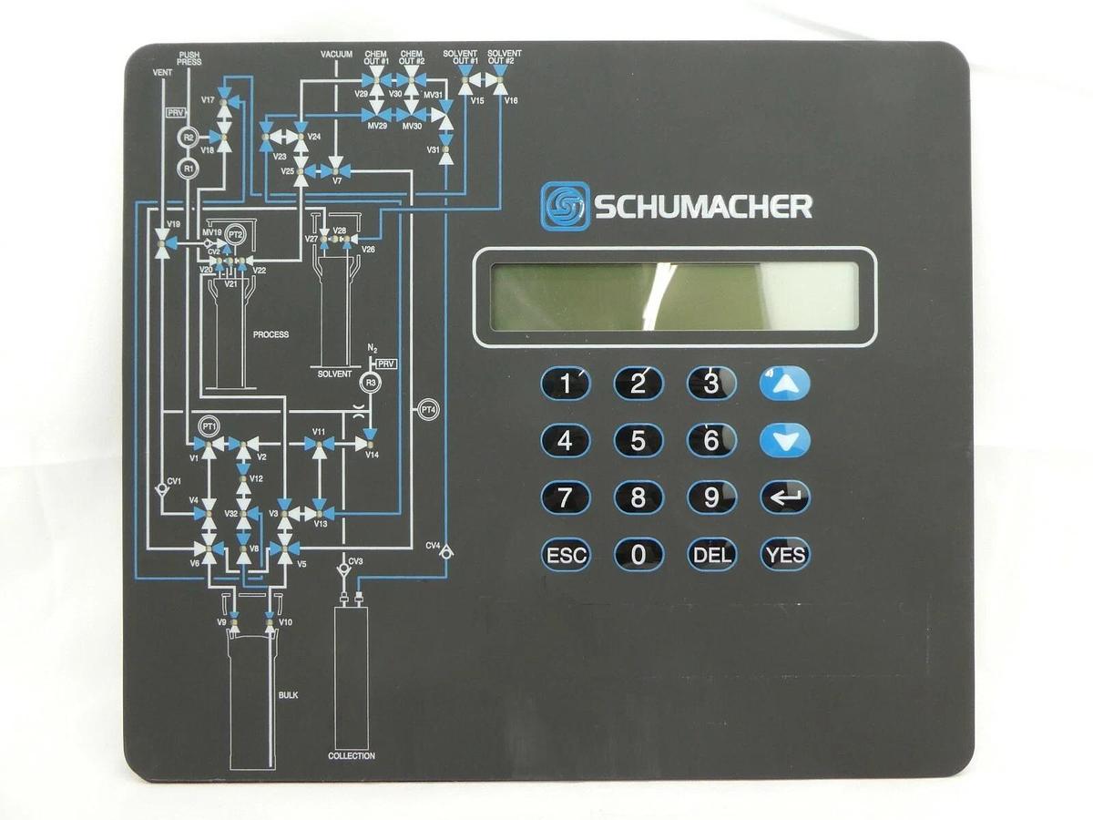 Used Schumacher 1495-3175-A ChemGuard Operator Interface Panel 1730 PCB 1731-3013