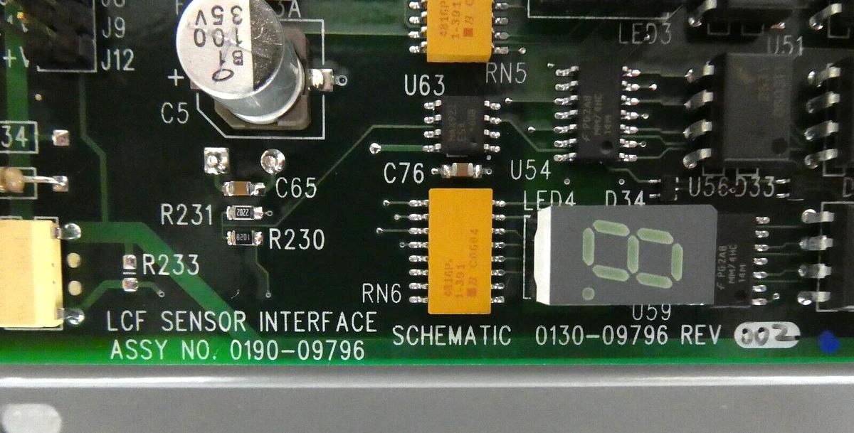 Used AMAT Applied Materials 0190-09796 LCF Sensor Interface PCB Module Working