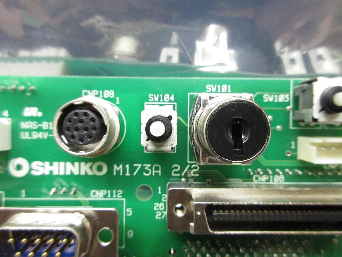 Used Shinko 3ASSYC80630 Operator Interface PCB with Key M173A 2/2 Asyst VHT5-1-1 Used