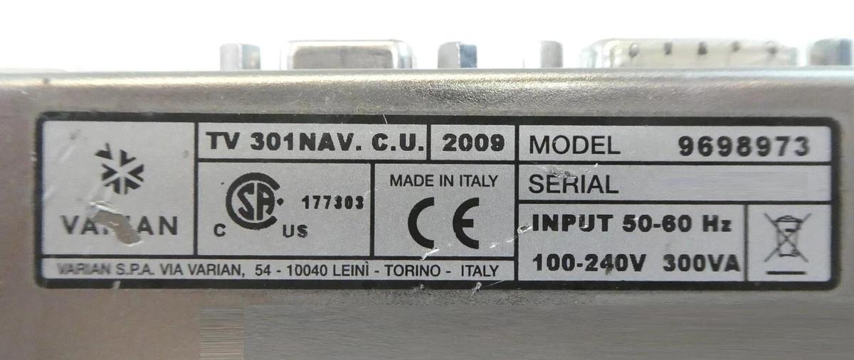 Used TV 301 Navigator Varian 9698973 Turbomolecular Pump Controller Tested Working