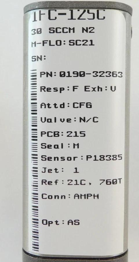 Refurbished Celerity IFC-125C Mass Flow Controller 30 SCCM N2 0190-32363 OEM Refurbished