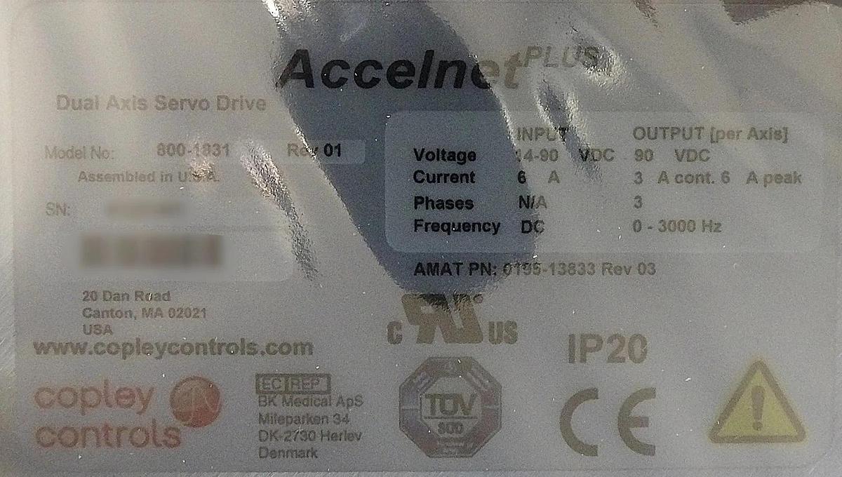 Used Copley Controls 800-1831 Dual Axis Servo Drive Accelnet Plus Lot of 4 New