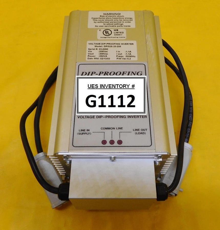 Used DIP Proofing Technologies DPI52S 25-208 Voltage Dip Proofing Inverter Used