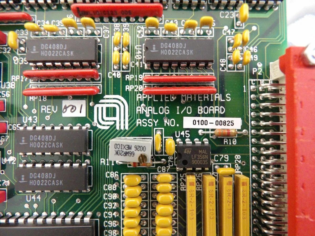 Used AMAT Applied Materials 0100-00825 Analog I/O Board PCB Assembly AI/O Working