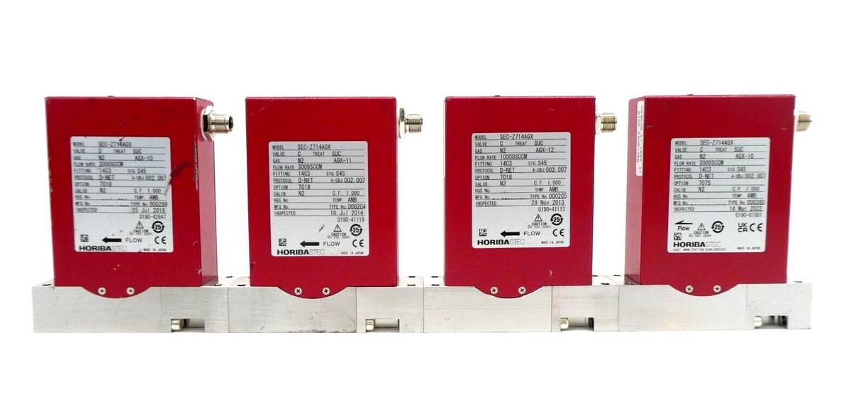 Used Horiba STEC SEC-2714AGX Mass Flow Controller MFC Z700 Reseller Lot of 4 Working