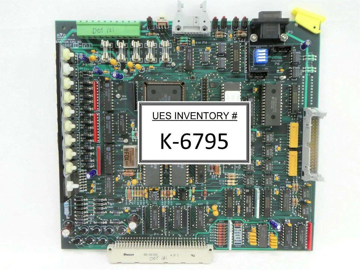Used SVG Silicon Valley Group 80166FE-01 INDX Station CPU BD PCB Card 90s DUV Working