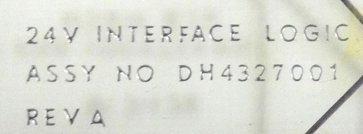 Used Varian H4327001 24V Interface Logic PCB Card Working Surplus