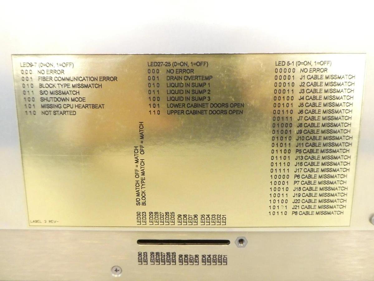 Used Semitool 900T0097-507 23882 LT Facility System I/O Block Unit 23836-501 Working