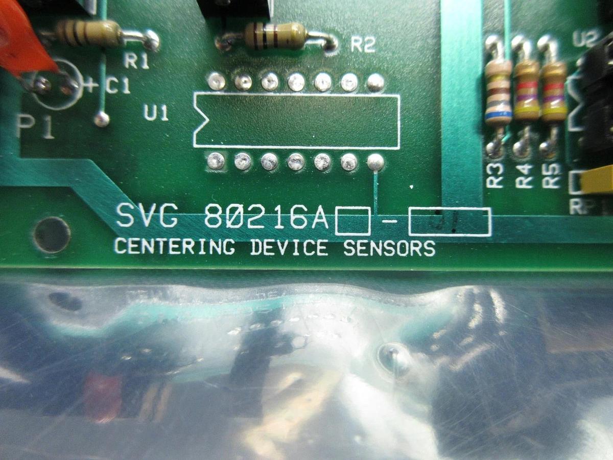 Used SVG Silicon Valley Group 80216A-01 Wafer Centering Device Sensors Board PCB Used