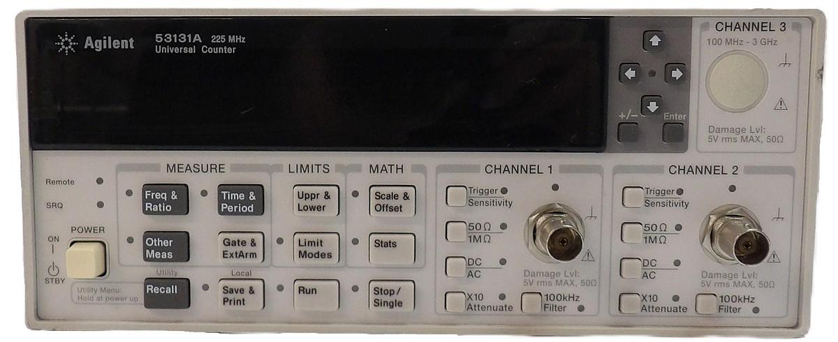Used Agilent Technologies 53131A 225 MHz Universal Frequency Counter Spare Surplus