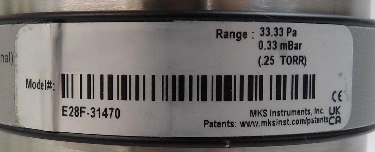 Used MKS Instruments E28F-31470 Baratron Etch Manometer Working Surplus