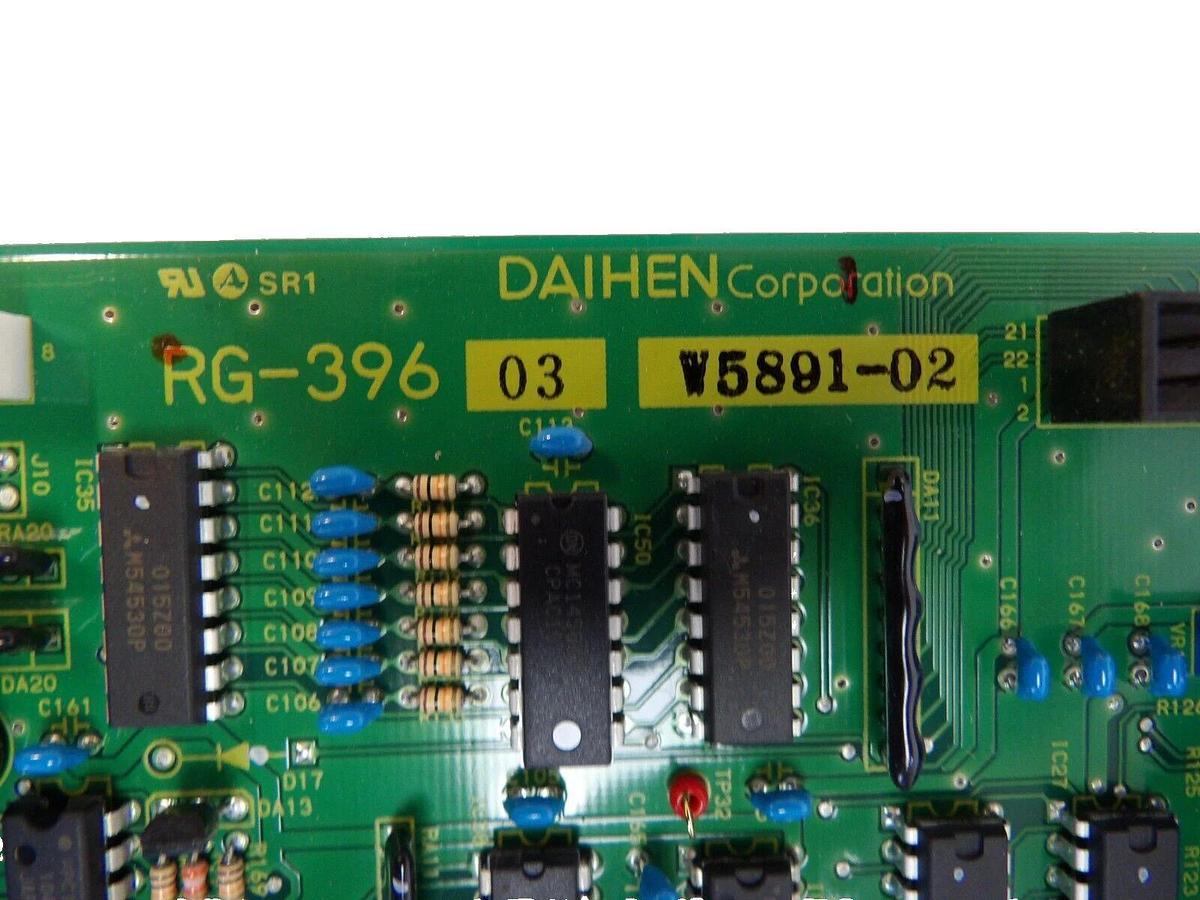 Used Daihen RG-396 RF Generator Interface PCB Assembly AGA-27C-V Working Surplus
