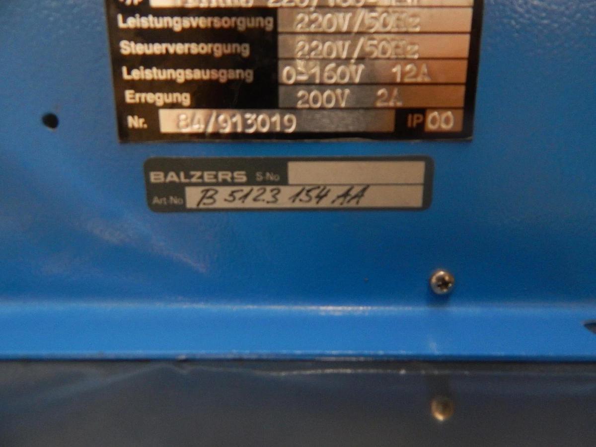 Used ITT Heynau Elektronik 1TYRhB Speed Controller Balzers B5 123 154 AA Used Working