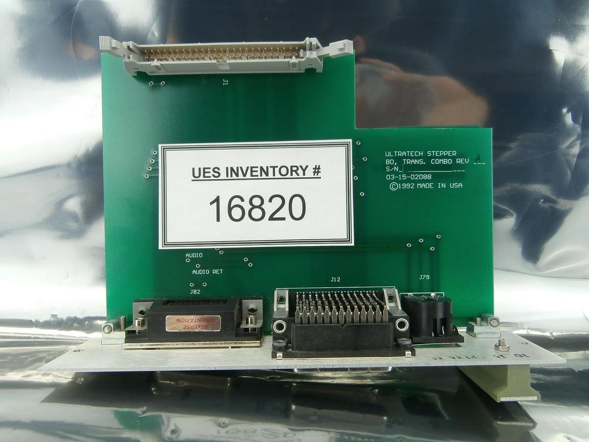Used Ultratech Stepper 03-15-02088 Transition Combo Board PCB Card 4700 Used