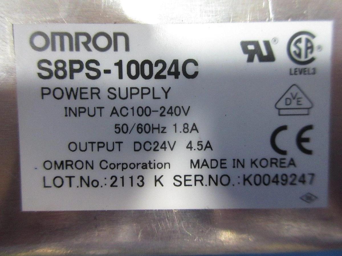 Used Omron S8PS-10024C Power Supply Reseller Lot of 10 Used Working