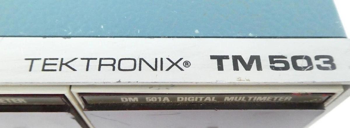 Used Tektronix TM503 Dual Digital Multimeter DM501A with PS503A Working Surplus
