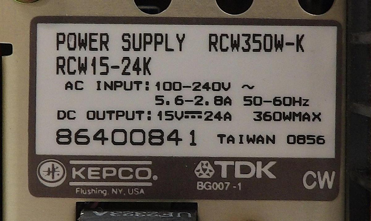 Used TDK Kepco RCW350W-K Adjustable Power Supply Working