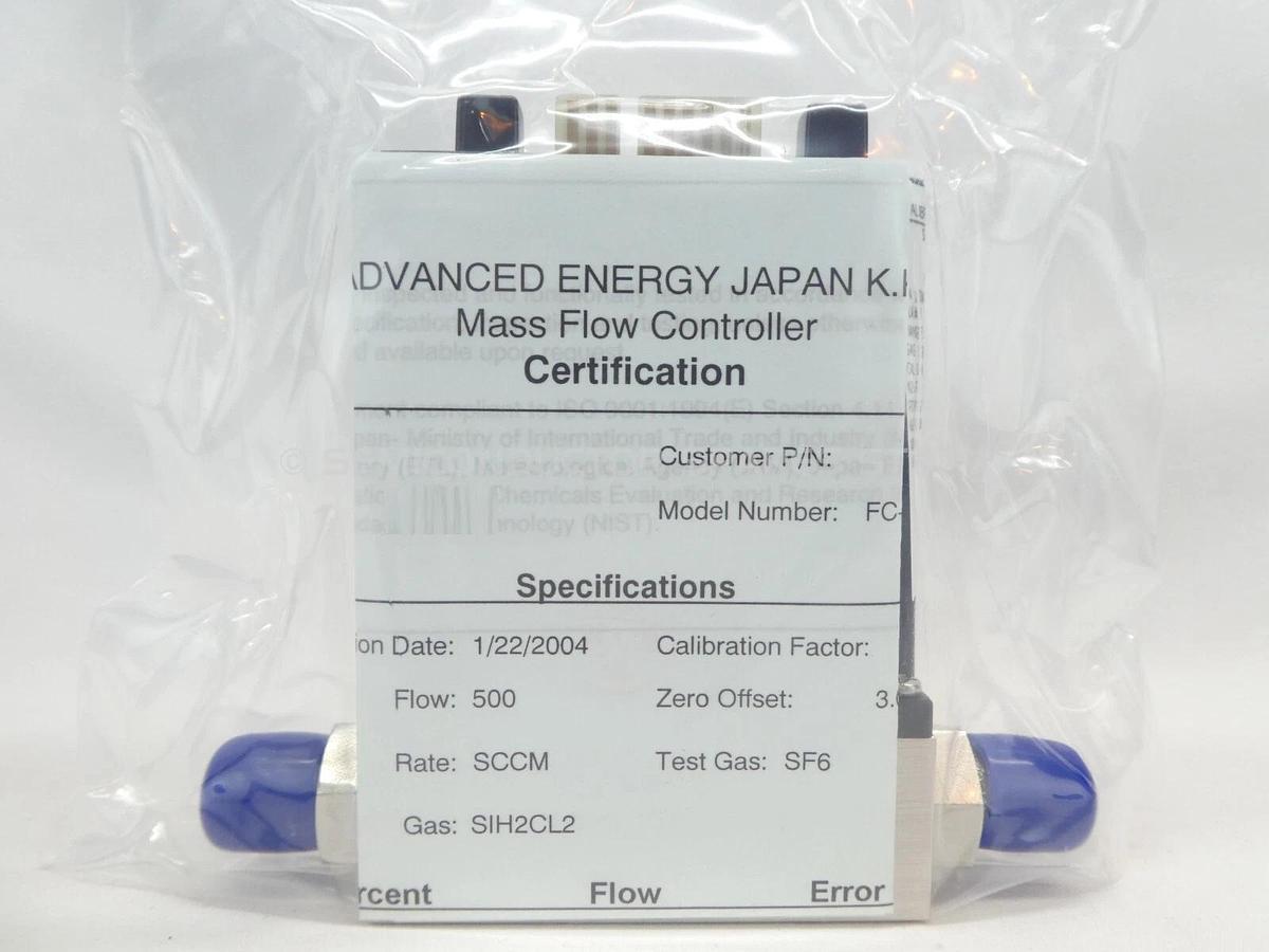Aera FC-260J Mass Flow Controller MFC 500 SCCM SiH2Cl2 New Surplus