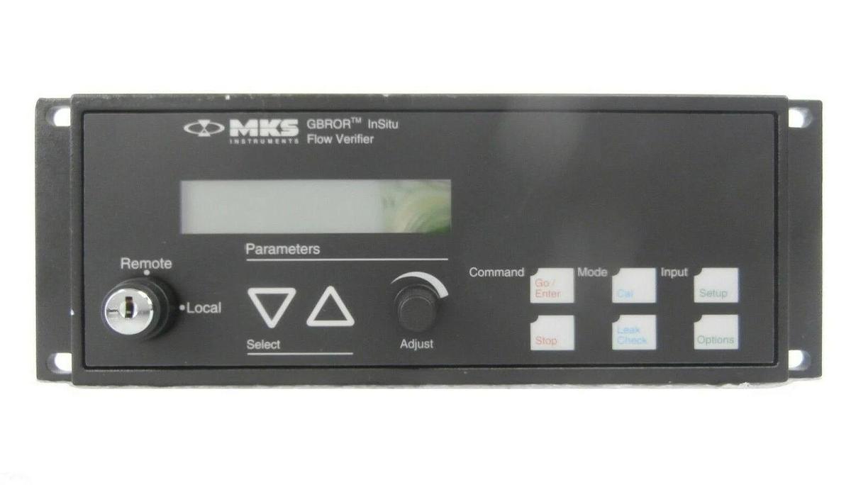 Used MKS Instruments 123714-G1 GBROR InSitu Flow Verifier GBR1B24CR1 Working Surplus