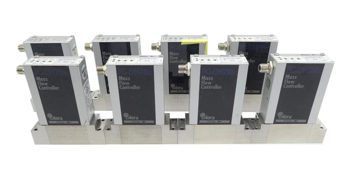 Used Aera FC-DN780C-BA Mass Flow Controller MFC Lot of 8 AMAT 3030-13996 0190-26303