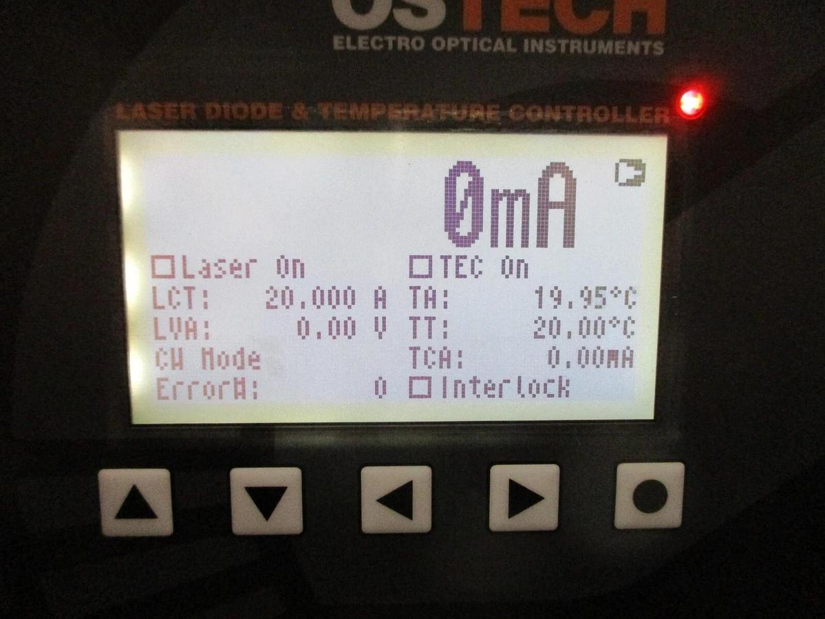 Used OSTECH ds11-t127 Series Laser Diode & Temperature Controller Working Surplus