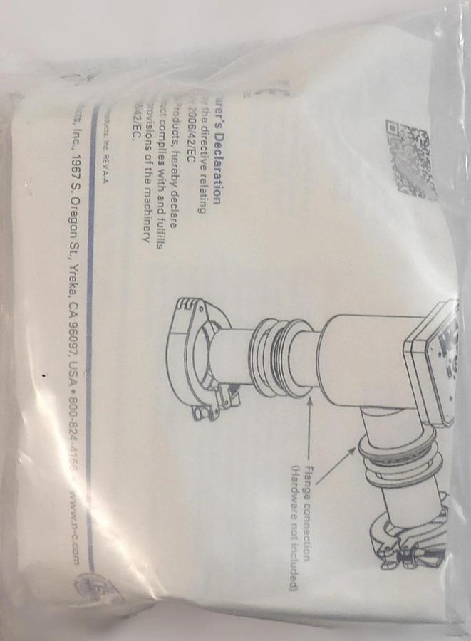 Nor-Cal Products NAP-200-NW-XPE-1/8 Vacuum Isolation Angle Valve Lot of 2 New