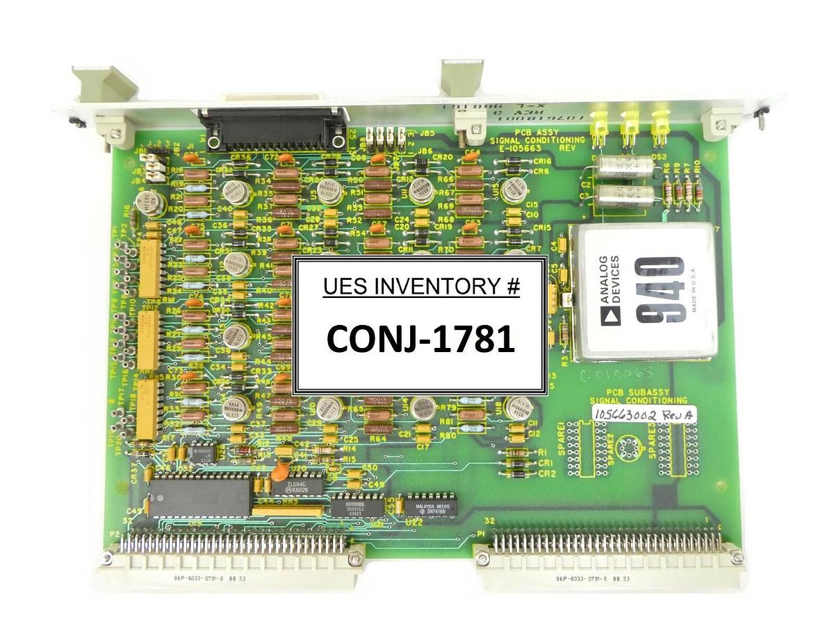 Used Varian VSEA 105663002 SCB2 Signal Conditioning VMEBus PCB Card E-105663 Working