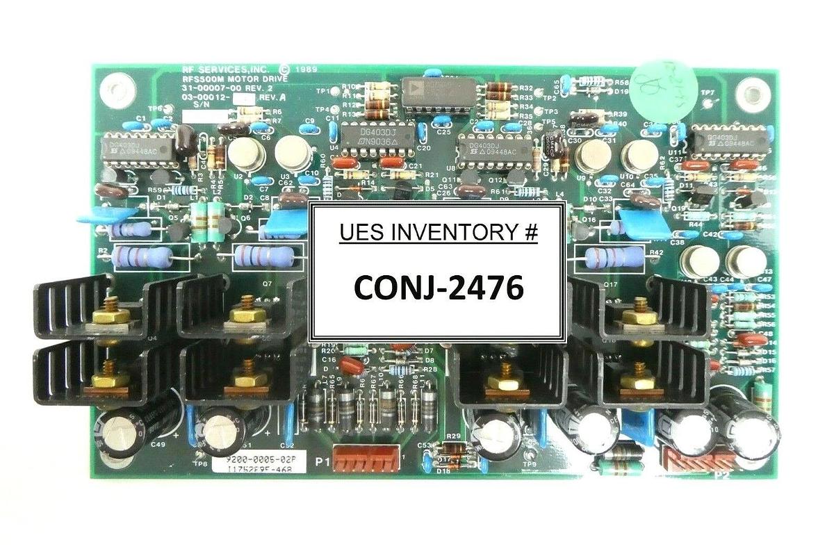 Used RF Services 9200-0005-02 RFS 500M Motor Drive PCB RF Match 31-00007-00 Working